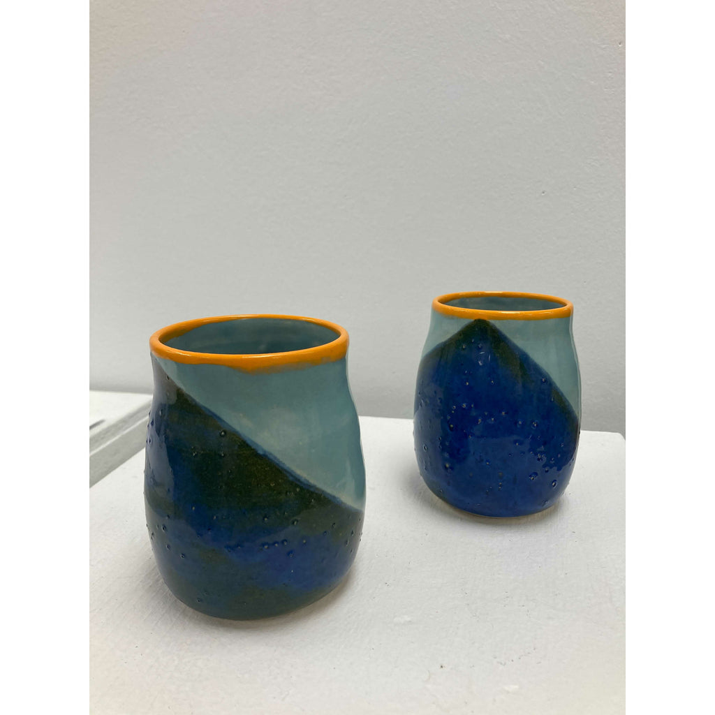 Blue & Yellow Diagonal Mug